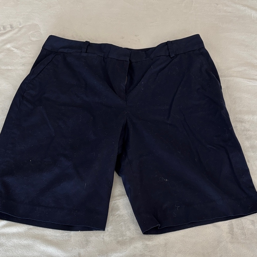 Talbots women’s  Dark Blue Flat Front Shorts